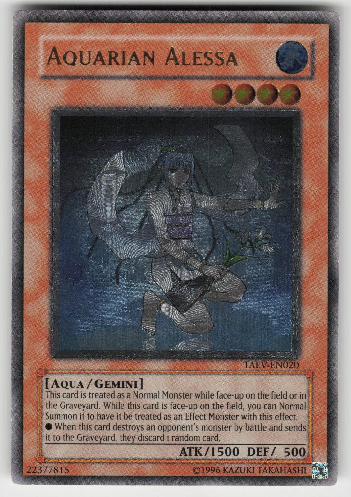 Aquarian Alessa - TAEV-EN020 - Ultimate Rare 1st Edition 1