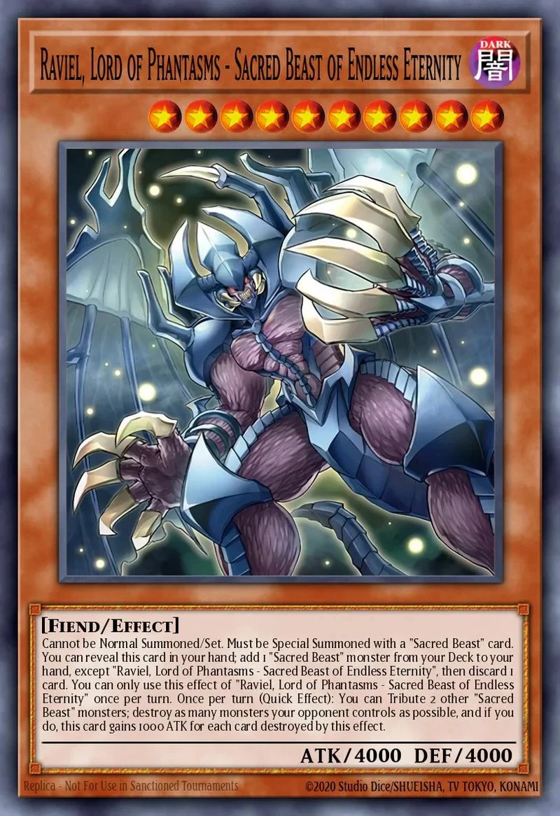 Infinity of the Sacred Beasts - Raviel, Lord of Phantasms - CORI-EN007 - Super Rare 1