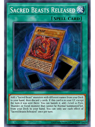Sacred Beasts Released - CORI-EN047 - Super Rare