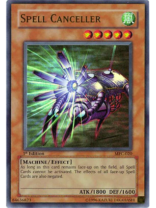 Spell Canceller - MFC-020 - Ultra Rare 1st Edition
