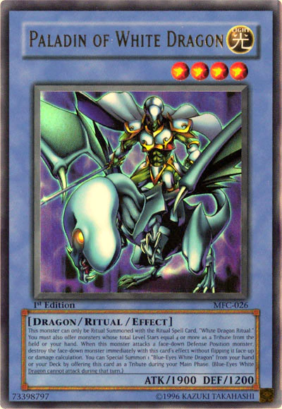 Paladin of White Dragon - MFC-026 - Ultra Rare 1st Edition 1