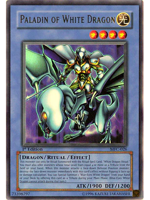 Paladin of White Dragon - MFC-026 - Ultra Rare 1st Edition