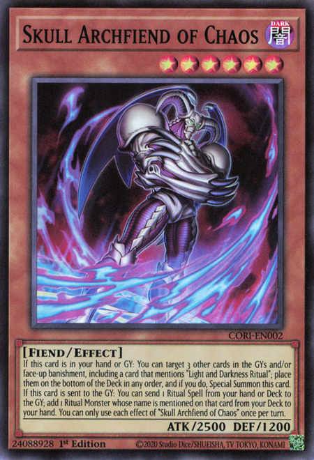 Skull Archfiend of Chaos - CORI-EN002 - Super Rare 1