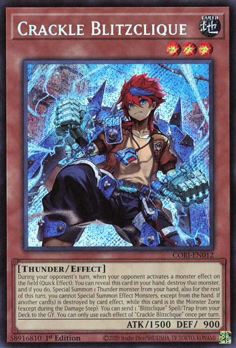 Crackle Blitzclique - CORI-EN012 - Secret Rare