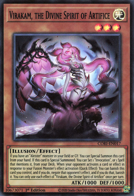 Virakam, the Divine Spirit of Artifice - CORI-EN017 - Super Rare 1