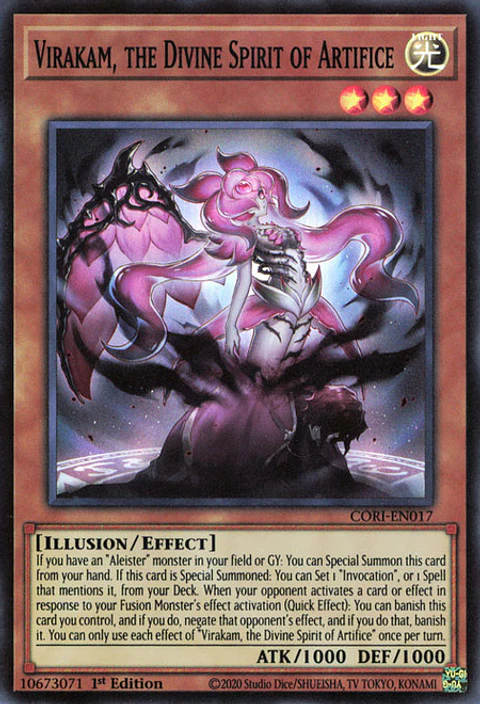 Virakam, the Divine Spirit of Artifice - CORI-EN017 - Super Rare
