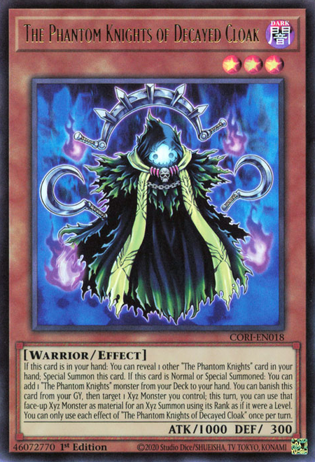 The Phantom Knights of Decayed Cloak - CORI-EN018 - Ultra Rare 1