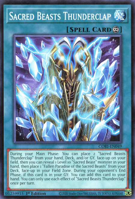 Sacred Beasts Thunderclap - CORI-EN049 - Common 1