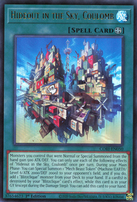 Hideout in the Sky, Coulomb - CORI-EN050 - Ultra Rare 1
