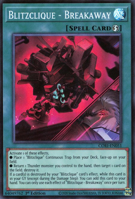 Blitzclique - Breakaway - CORI-EN051 - Super Rare 1