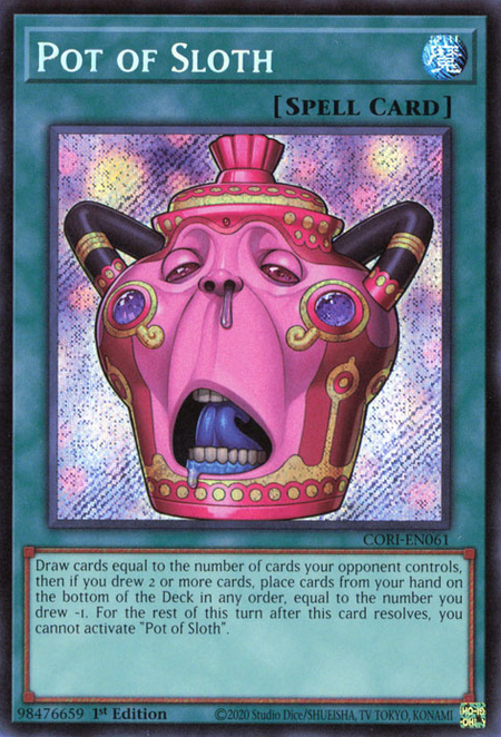 Pot of Sloth - CORI-EN061 - Secret Rare 1
