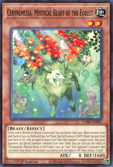 Cerynemesia, Mystical Beast of the Forest - CORI-EN087 - Common 1