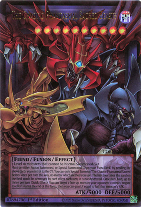 The Chaotic Phantasmal Sacred Beasts - CORI-EN029 - Ultra Rare