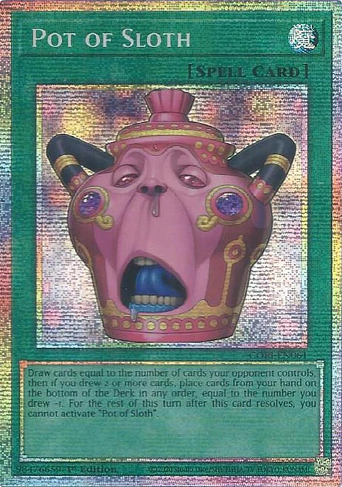 Pot of Sloth - CORI-EN061 - Starlight Rare