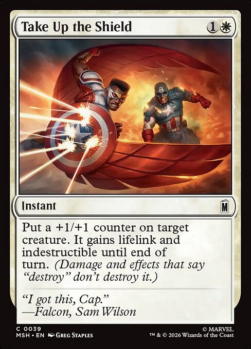 Take Up the Shield - MSH-0039-F - Common - Foil 1
