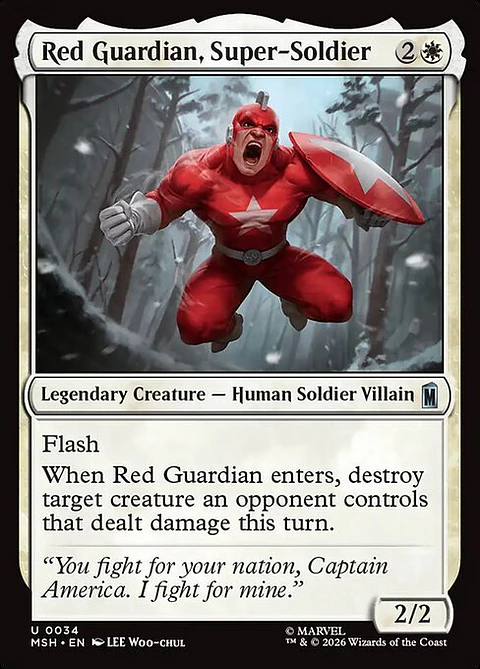 Red Guardian, Super-Soldier - MSH-0034 - Uncommon