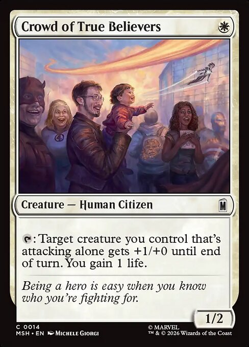 Crowd of True Believers - MSH-0014 - Common 1