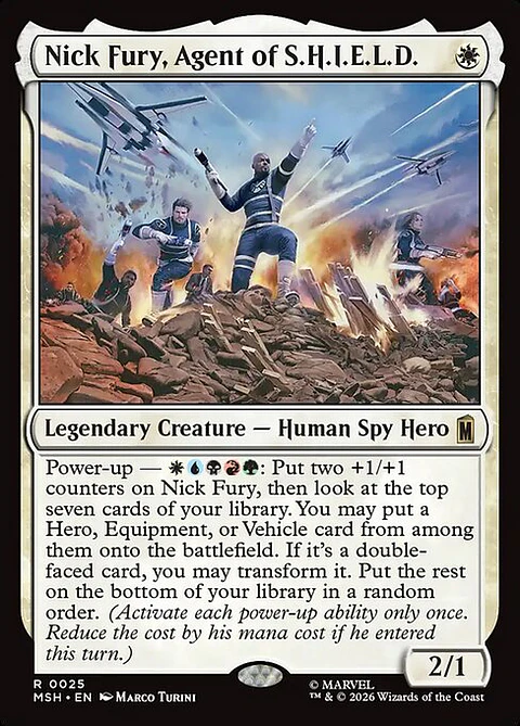 Nick Fury, Agent of S.H.I.E.L.D. - MSH-0025 - Rare