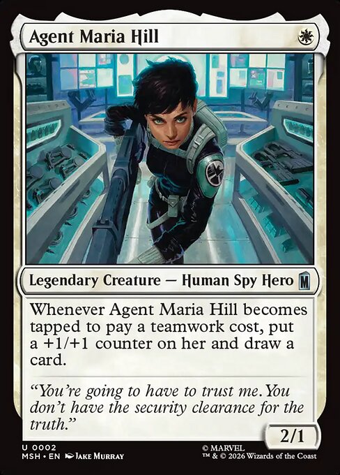 Agent Maria Hill - MSH-0002 - Uncommon 1