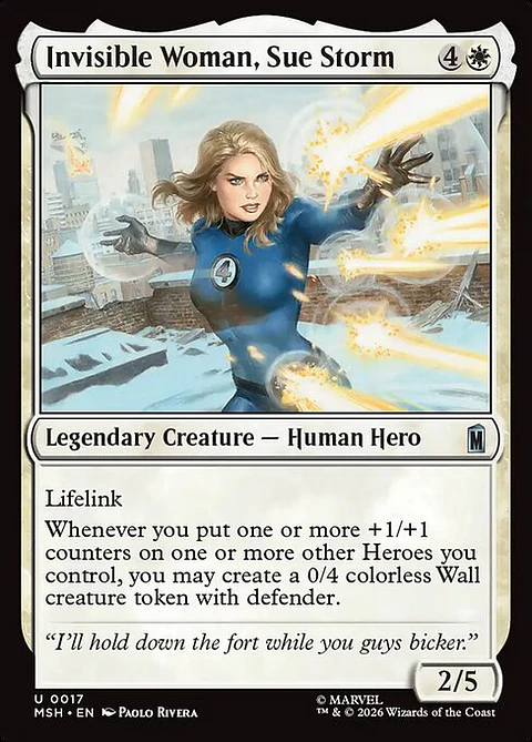 Invisible Woman, Sue Storm - MSH-0017 - Uncommon