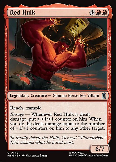 Red Hulk - MSH-0149 - Uncommon