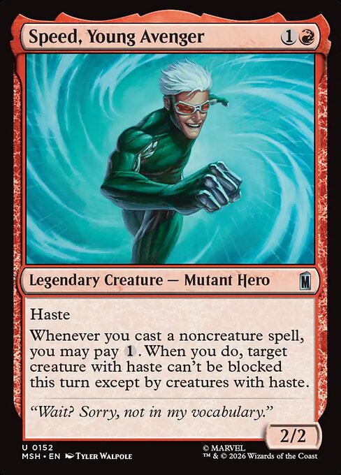 Speed, Young Avenger - MSH-0152 - Uncommon 1