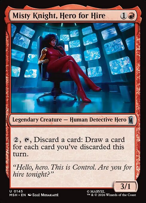 Misty Knight, Hero for Hire - MSH-0145 - Uncommon 1