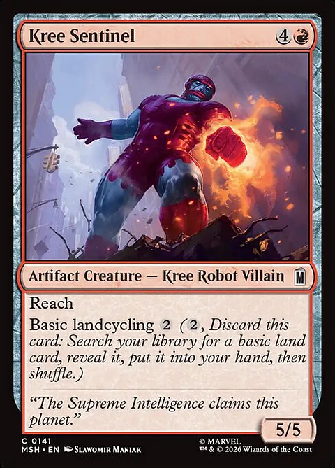 Kree Sentinel - MSH-0141-F - Common - Foil