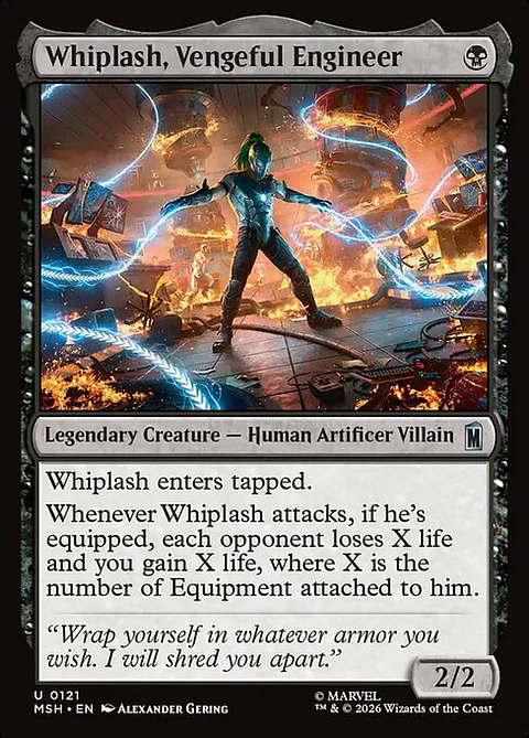 Whiplash, Vengeful Engineer - MSH-0121 - Uncommon