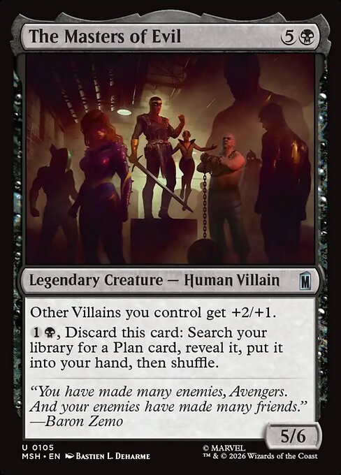 The Masters of Evil - MSH-0105 - Uncommon 1