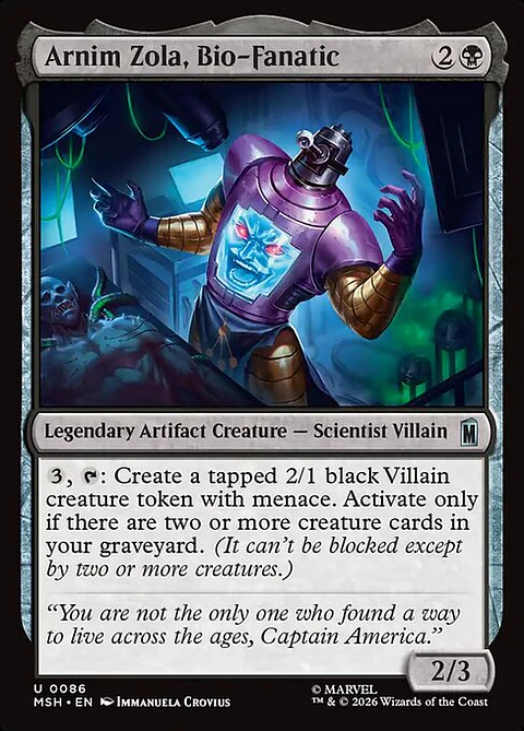Arnim Zola, Bio-Fanatic - MSH-0086 - Uncommon