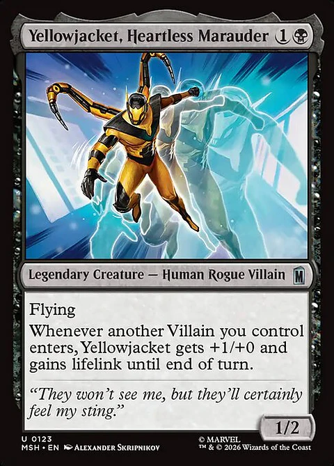 Yellowjacket, Heartless Marauder - MSH-0123 - Uncommon