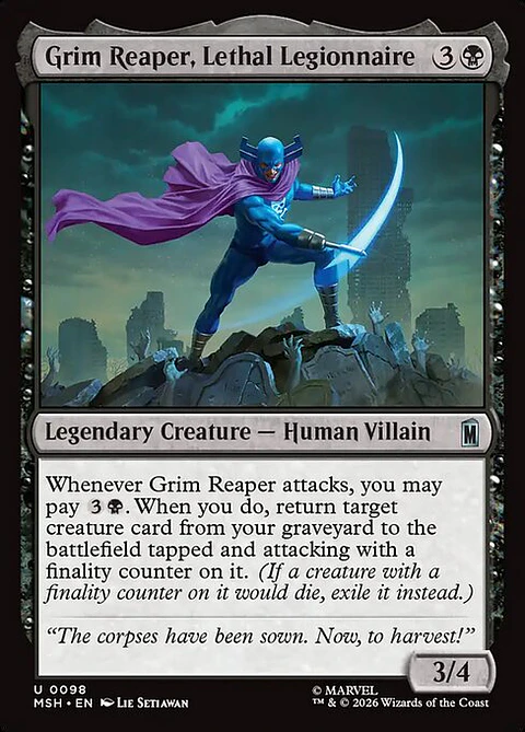 Grim Reaper, Lethal Legionnaire - MSH-0098 - Uncommon