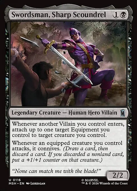 Swordsman, Sharp Scoundrel - MSH-0116 - Uncommon