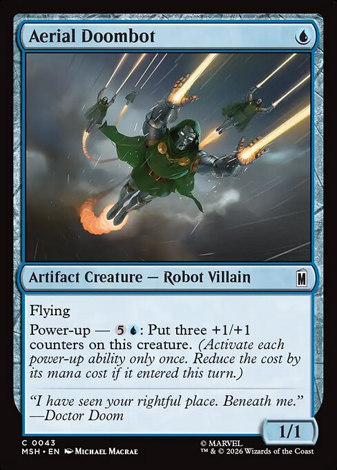 Aerial Doombot - MSH-0043-F - Common - Foil 1