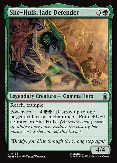 She-Hulk, Jade Defender - MSH-0188 - Uncommon