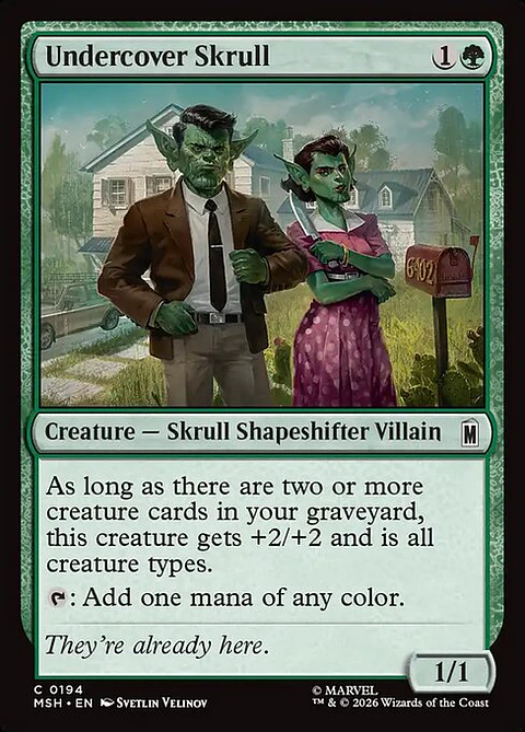 Undercover Skrull - MSH-0194-F - Common - Foil