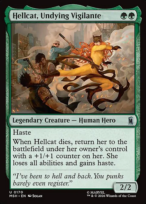 Hellcat, Undying Vigilante - MSH-0170 - Uncommon