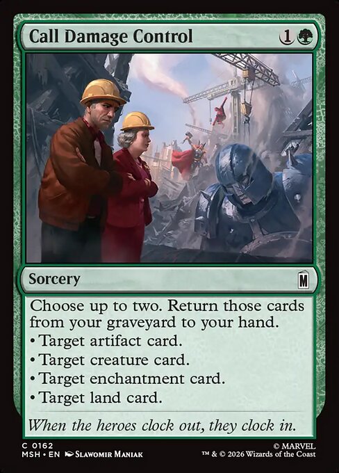 Call Damage Control - MSH-0162-F - Common - Foil 1