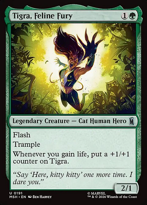 Tigra, Feline Fury - MSH-0191 - Uncommon