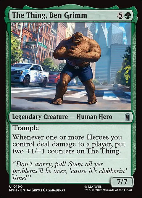 The Thing, Ben Grimm - MSH-0190 - Uncommon