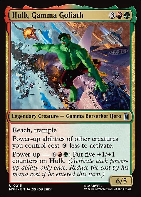 Hulk, Gamma Goliath - MSH-0215 - Uncommon