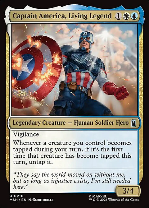 Captain America, Living Legend - MSH-0210 - Uncommon