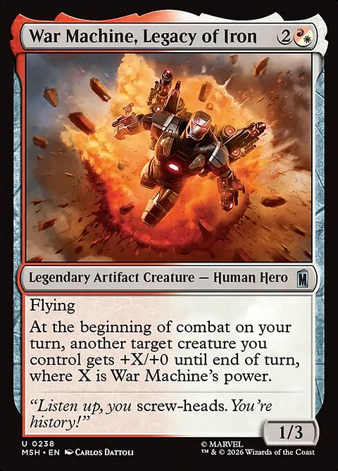 War Machine, Legacy of Iron - MSH-0238 - Uncommon