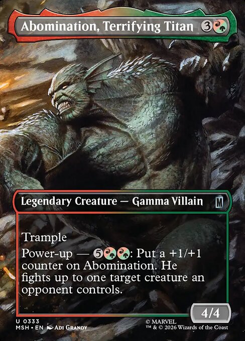 Abomination, Terrifying Titan - MSH-0333 - Uncommon 1