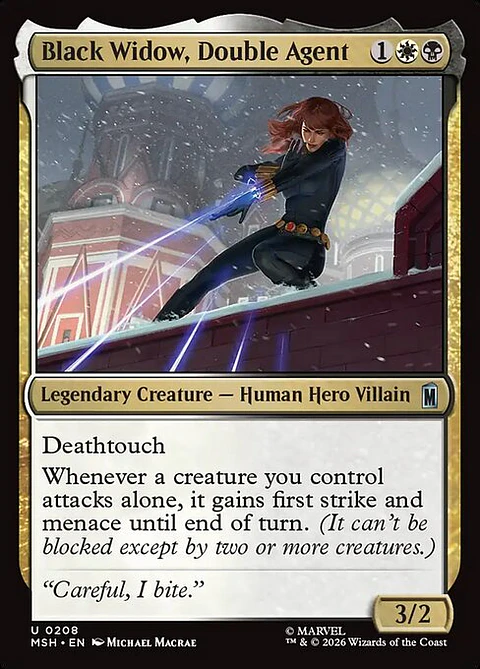 Black Widow, Double Agent - MSH-0208 - Uncommon