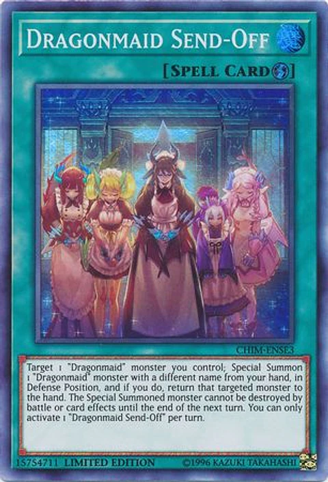 Dragonmaid Send-Off - CHIM-ENSE3 - Super Rare Limited Edition