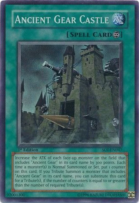 Ancient Gear Castle - SOI-EN047 - Super Rare 