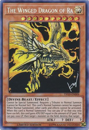 he Winged Dragon of Ra - TN19-EN009 - Prismatic Secret Rare Limited Edition 1