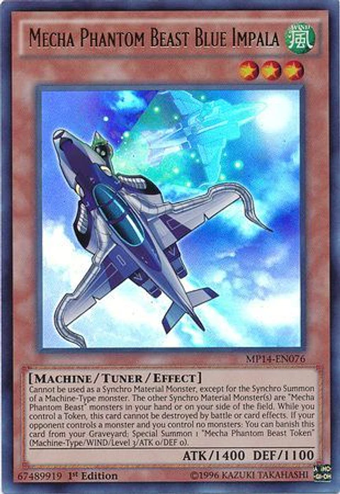 Mecha Phantom Beast Blue Impala - MP14-EN076 - Ultra Rare